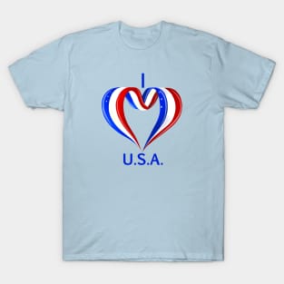 I love U.S.A. AMERICA T-Shirt